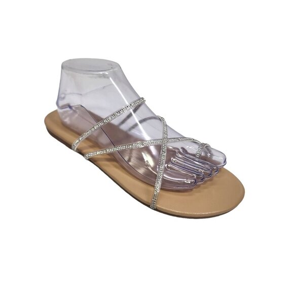 Unbranded Slip‎ on Rhinestone Sandals Women's Size 42 - Picture 1 of 10